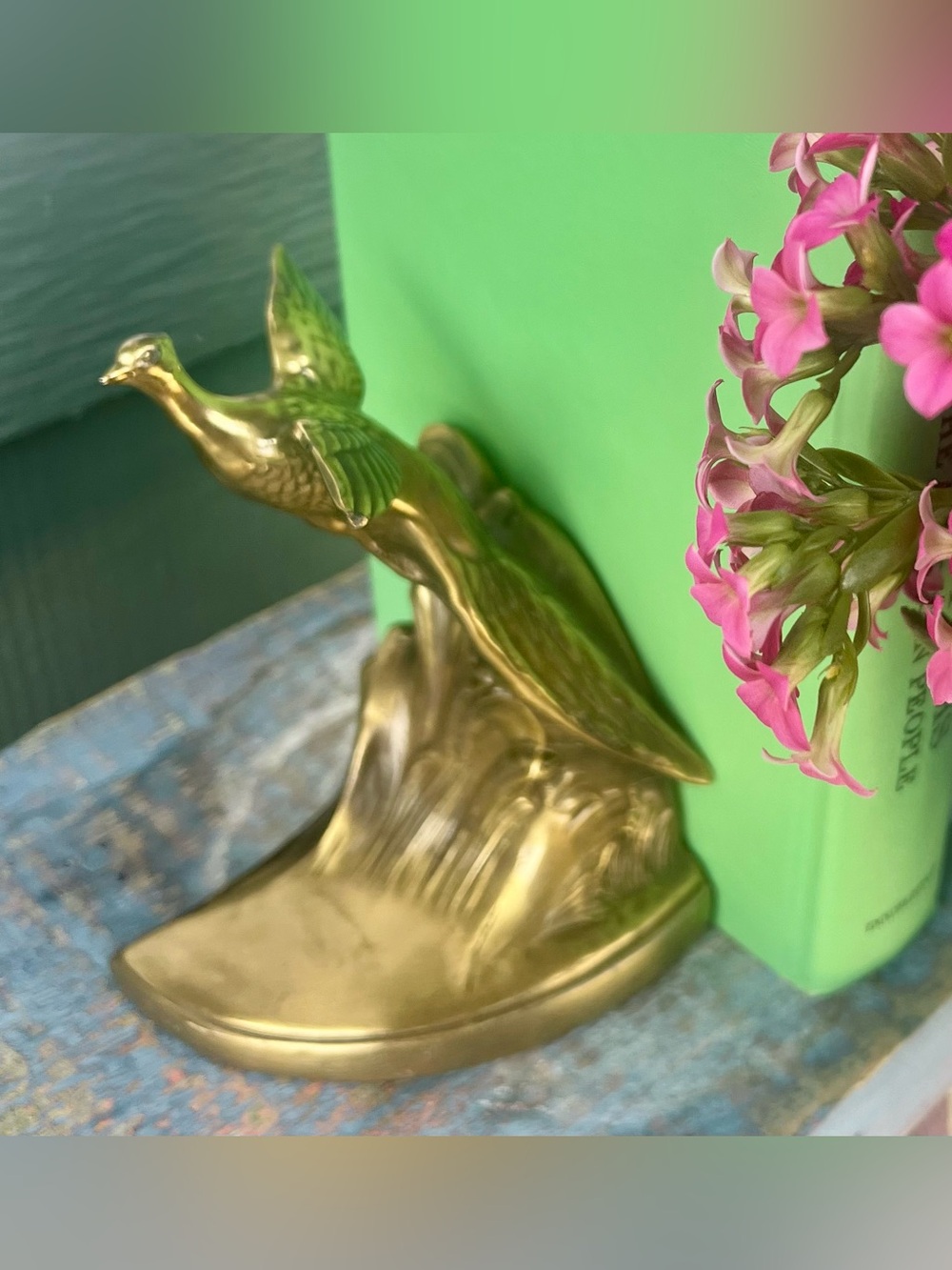 RARE Vintage Brass Pheasant Bookend (1) PMC 408 Art Deco